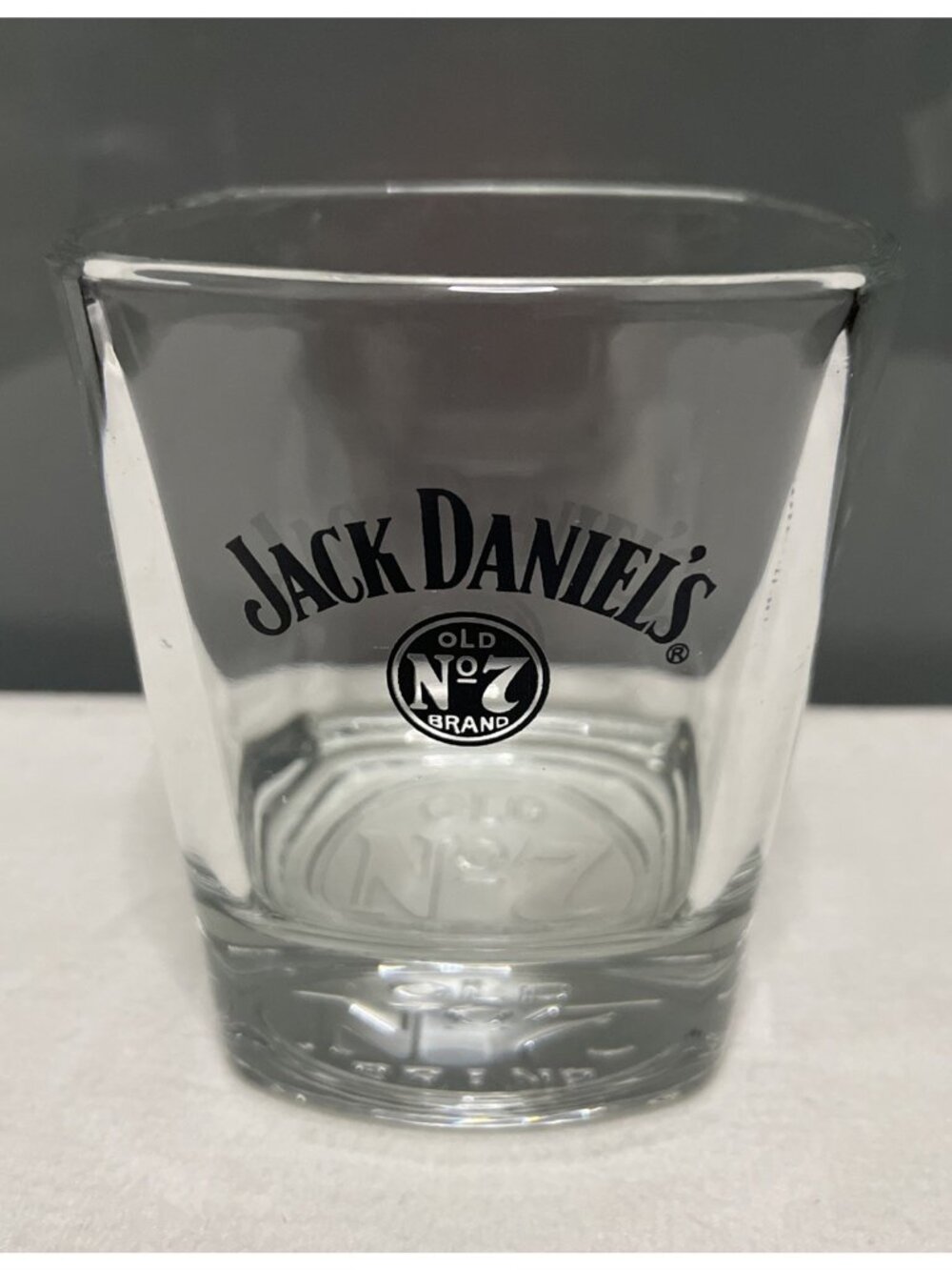 JACK DANIELS Old No. 7 Brand Whiskey 10 oz Square Cocktail Serving Glass